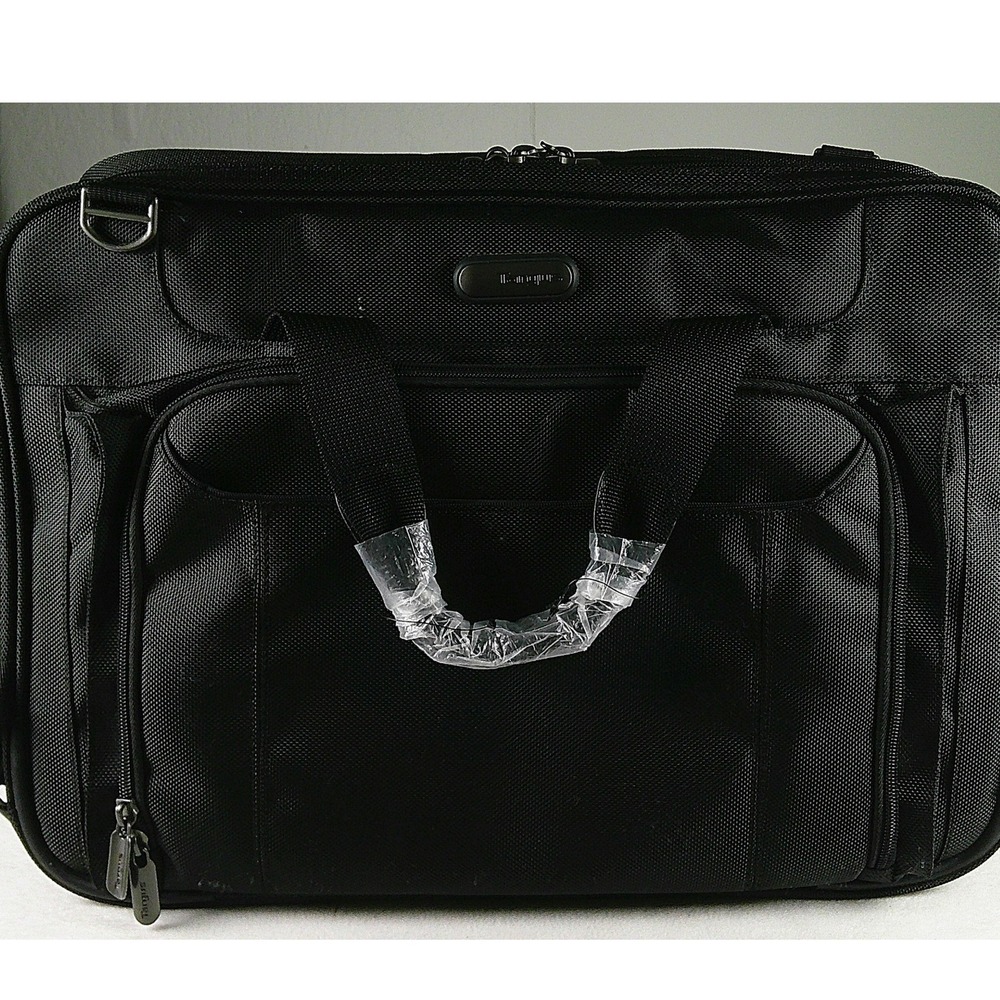 Targus Black Ballistic Nylon Laptop‎ Briefcase Messenger Bag Office Travel Case